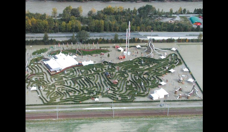 Immer wieder kommt es an der Rhône zu Überschwemmungen: Hier soll nun das Generationenprojekt einer dritten Flusskorrektion helfen. (Foto: Kanton Wallis)