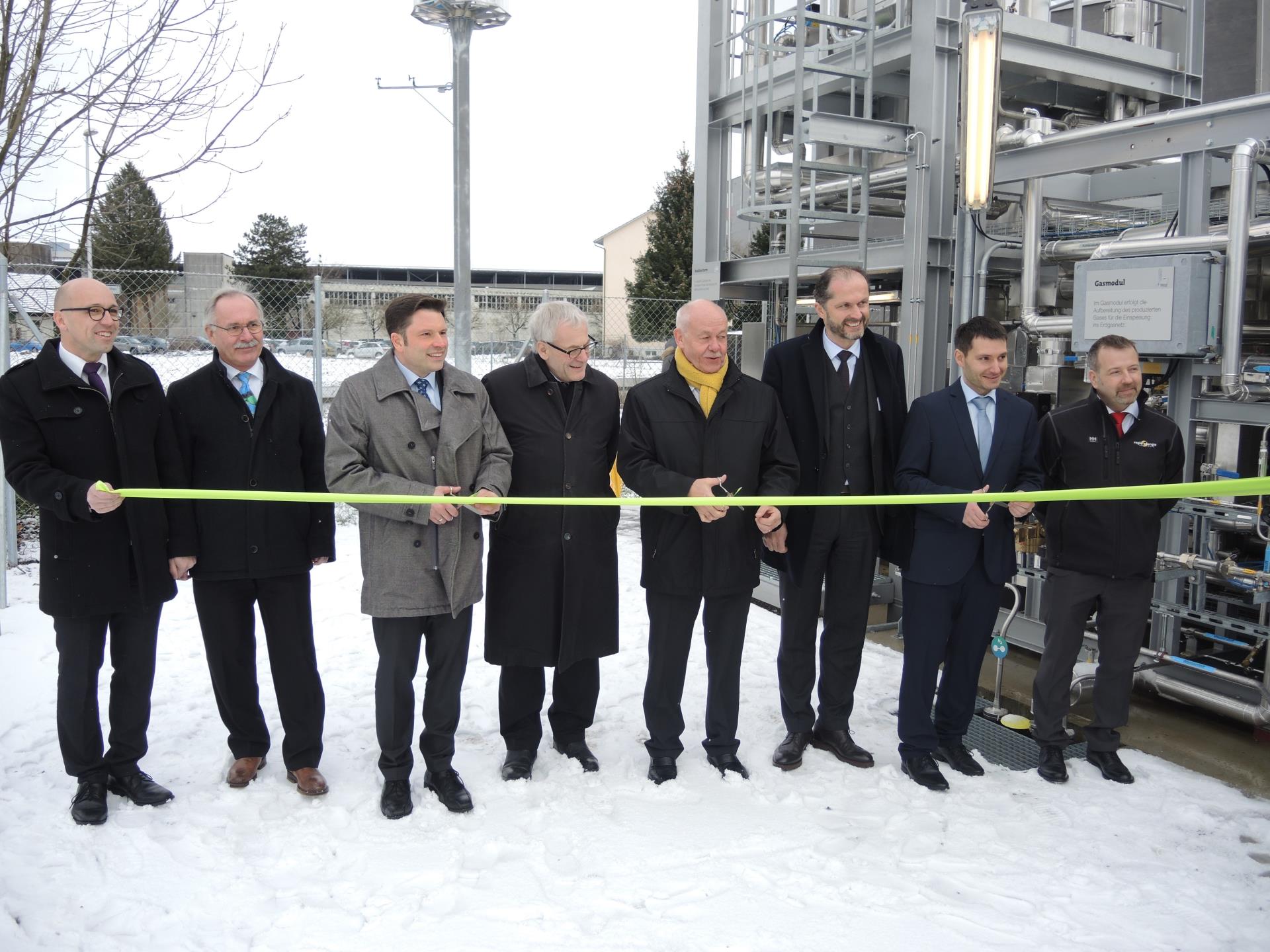 Feierliche Einweihung der neuen "Store&Go"-Anlage der Regio Energie Solothurn in Zuchwil. (Foto: SVGW)