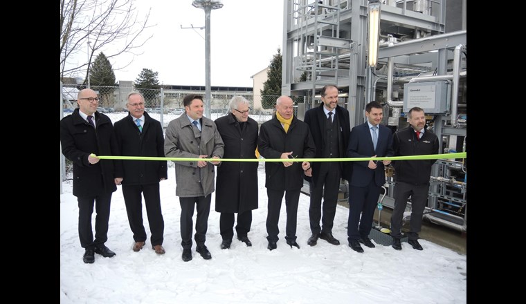 Feierliche Einweihung der neuen "Store&Go"-Anlage der Regio Energie Solothurn in Zuchwil. (Foto: SVGW)
