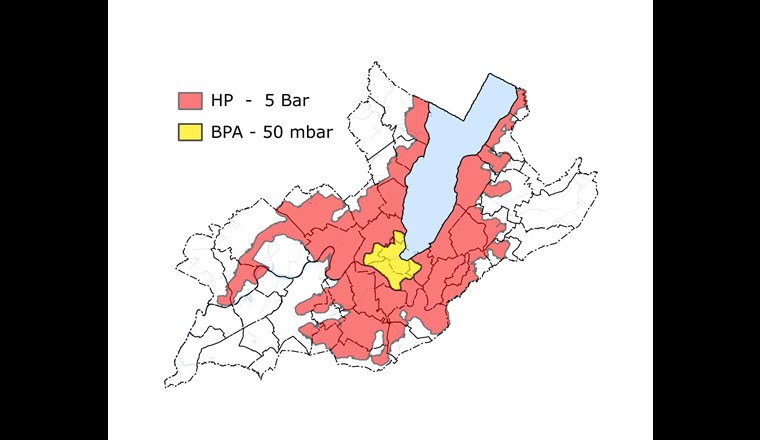 Principe de distribution de gaz à Genève