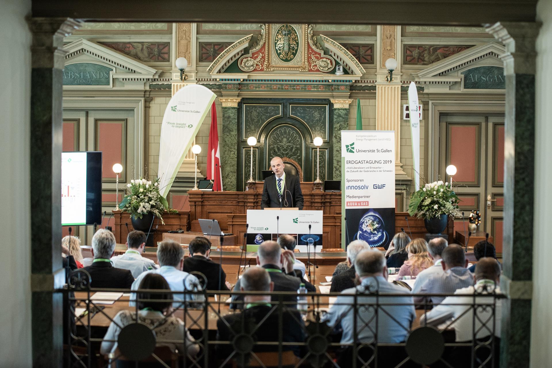 Die mittlerweile 9. Erdgastagung fand traditionsgemäss im Kantonsratssaal St. Gallen statt.