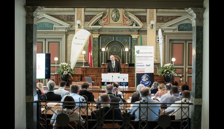Die mittlerweile 9. Erdgastagung fand traditionsgemäss im Kantonsratssaal St. Gallen statt.