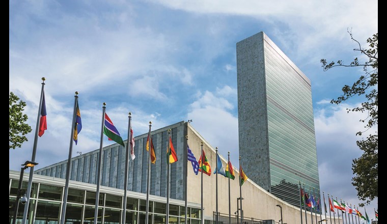 Trotz bescheidener Grösse kann die Schweiz ab und an international einiges bewirken. So konnte sie zum Beispiel auf den Inhalt der Uno-Nachhaltigkeitsziele Einfluss nehmen – speziell auf das Ziel Nummer 6 für Wasser. Im Bild: Uno-Hauptsitz in New York. (© 123RF.com)