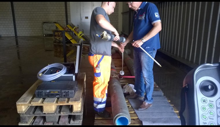 Vorbereiten einer Dichtheitsprüfung mit Packer