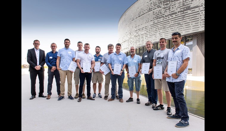 Zertifikatsübergabe an die Absolventen des SVGW- Lehrgangs Teamleiter.