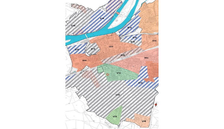 Fig. 2 Räumliche Gebietsausscheidungen als Ergebnis der Energieplanung