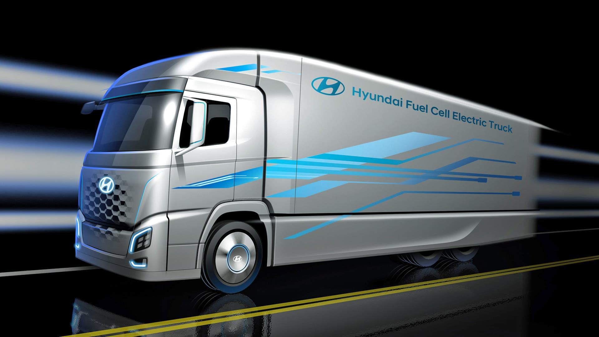 Ab Januar 2020 verkehren zwei Lkw-Testfahrzeuge von Hyundai auf den Schweizer Strassen.