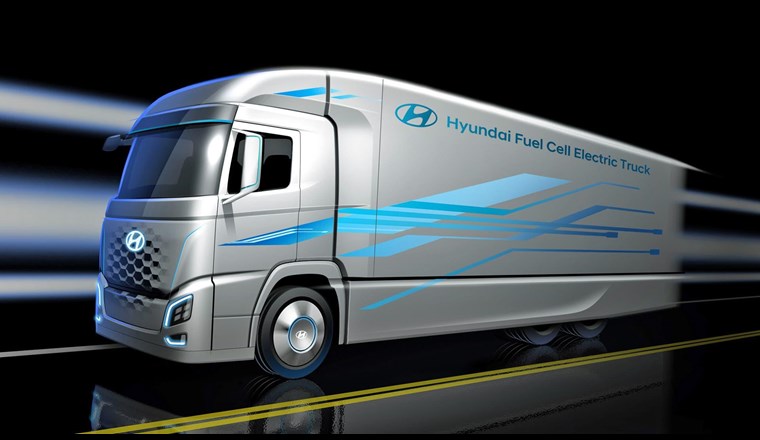 Ab Januar 2020 verkehren zwei Lkw-Testfahrzeuge von Hyundai auf den Schweizer Strassen.