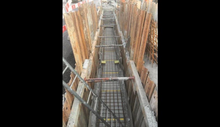 Einbetonierter Kanal