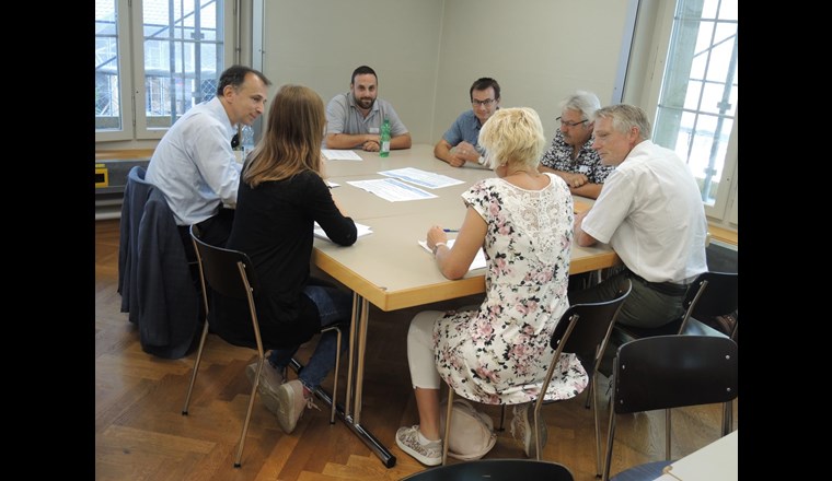 Versorgungssicherheit und Nutzungskonflikte standen im Mittelpunkt der Gespräche bei André Olschewski, Leiter des Bereichs Wasser beim SVGW (links).