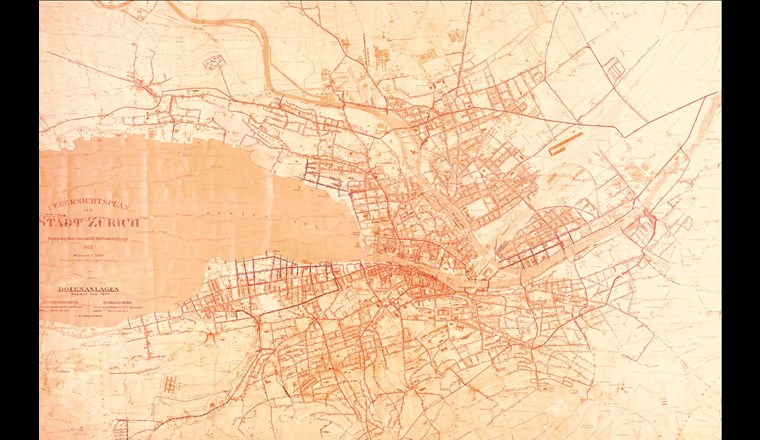 Kanalnetz der Stadt Zürich, Bestand 1905