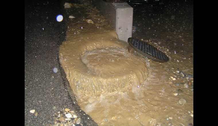 Welcher Anteil des abfliessenden Wassers verbleibt in der Kanalisation? 
(Foto: Gemeindeverwaltung Wyssachen)