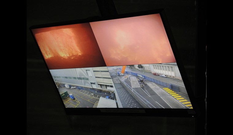 Videoüberwachung des KVA-Ofens und des Areals.