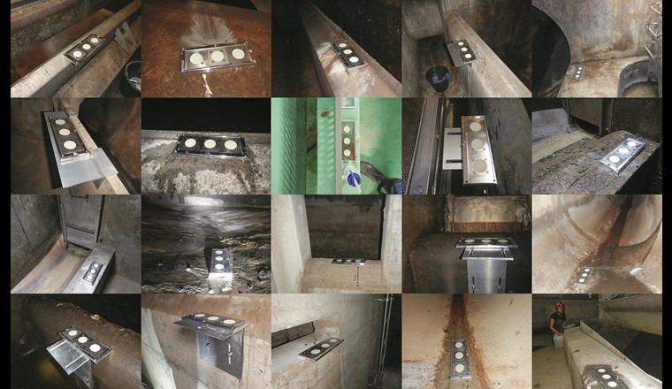 Installationen der Passivsammler (Triplikate) zur Probennahme in 20 Mischabwasserentlastungen.