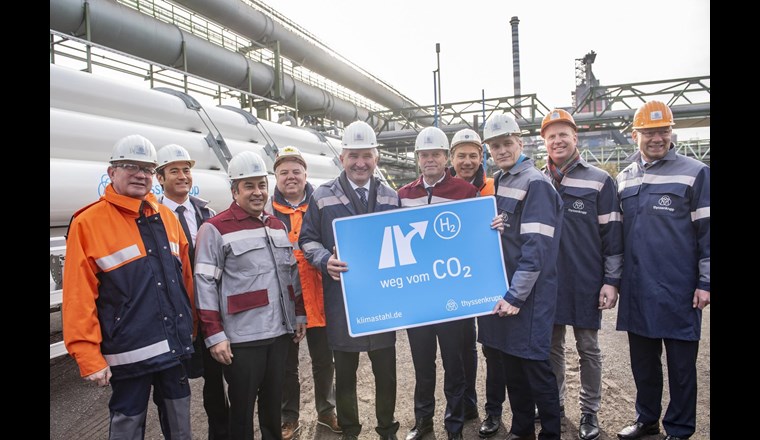 Bis 2050 will der Stahlhersteller thyssenkrupp Steel klimaneutral werden. Das Unternehmen treibt den Wandel zur Wasserstofftechnologie mit aller Kraft voran. (Bild: thyssenkrupp Steel)