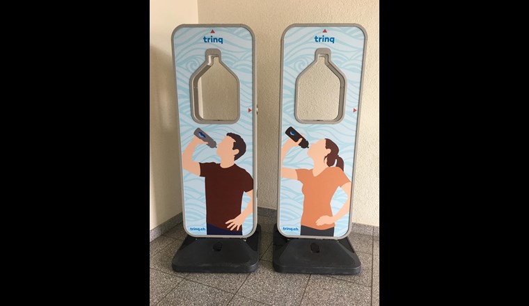 Smarter Wasserbrunnen "trinq" (Bild: Fredi Vetter/Ecovia)