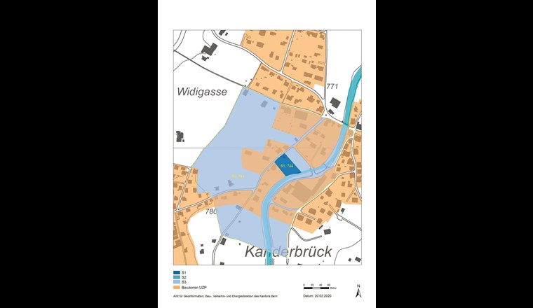 Alte Situation in Frutigen im Detail.