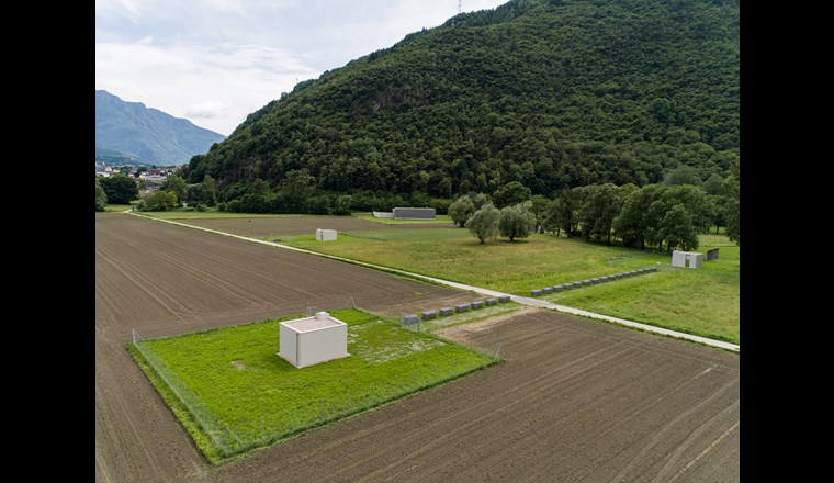 Übersicht Brunnen A, B und C in Gorduno-Gnosca