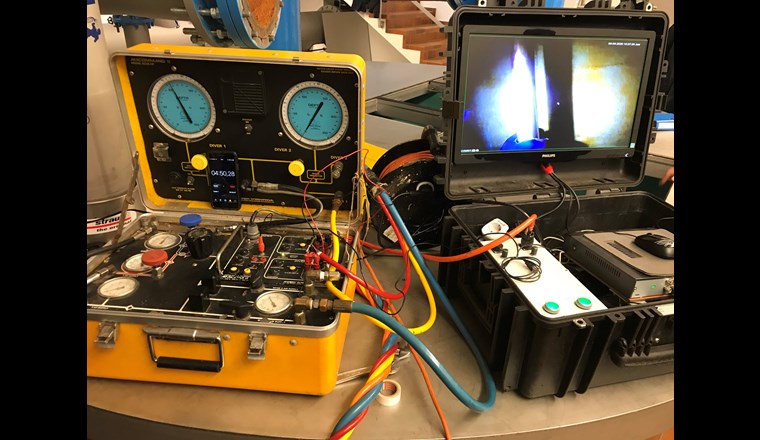 An der Oberfläche wird die Arbeit auf sichere Weise kontrolliert.