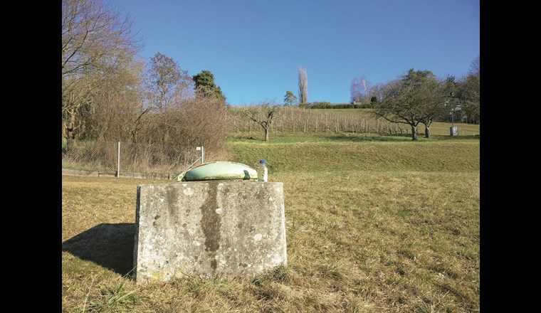 Metaboliten des oft eingesetzten Fungizids Chlorothalonil finden sich vielerorts im Grund- und auch im Trinkwasser. Fassung im Zürcher Weinland. (Foto: Eawag, Nora Minas)