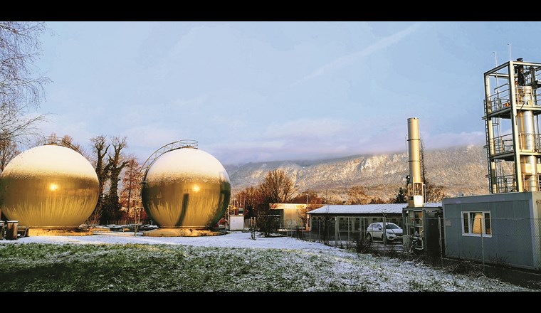 Die Methanisierungsanlage auf dem Areal der Aarmatt in Zuchwil
