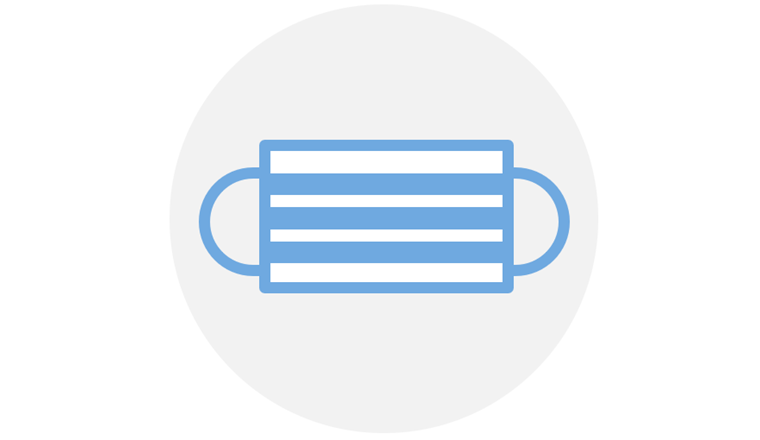 Schutzmaske, wenn nötig