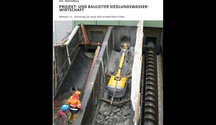 Fachkurs "Projekt- und Bauleiter Siedlungswasserwirtschaft", Foto VSA