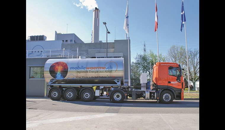 Nicht nur KVA-Abwärme wie hier im Bild, sondern auch Abwärme aus anderen Prozessen kann für einen Latentwärmespeicher genutzt werden. (Bild: erzo)