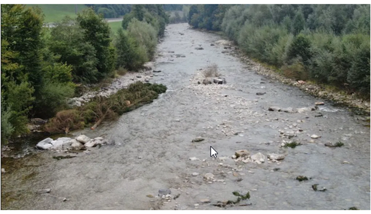 Raubäume in der Kleinen Emme sind für die Fische Rückzugsgebiete.
Quelle: Kanton Luzern