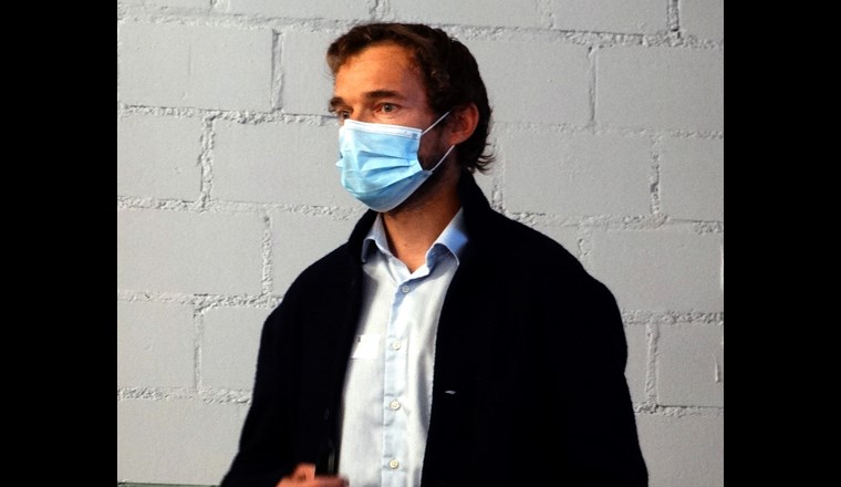 Markus Bucher, Betriebsleiter eines Bio-Landwirtschaftsbetriebes unterstützt die Trinkwasserinitiative. Anlass VSA Young Professionals, (c) Paul Sicher/VSA