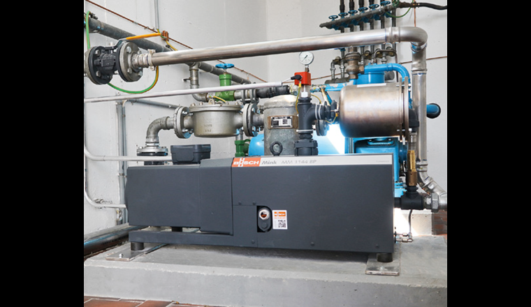 Bis zu 95 Kubikmeter Biogas pro Stunde bei einem Überdruck von 0,6 bar fördert der MINK Klauen-Kompressor.