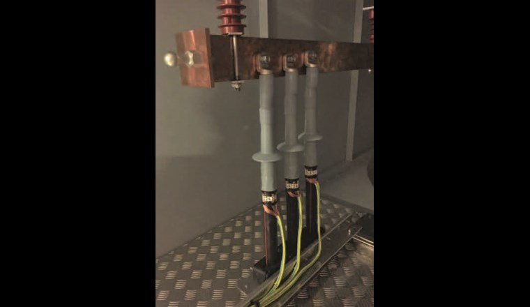 Fig. 3b Anbindung der Elektroden.