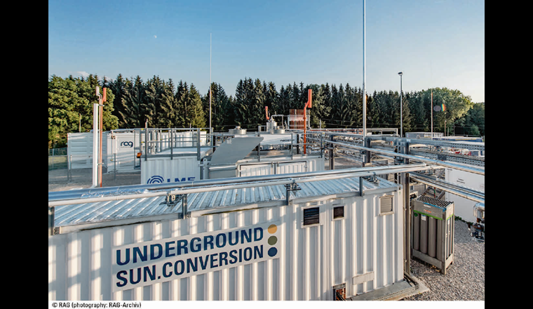 Im Projekt USC-FlexStore werden technische, betriebliche, wirtschaftliche, ökologische und regulatorische Aspekte der Geomethanisierung untersucht. Im Bild: Anlage im österreichischen Pilsbach.