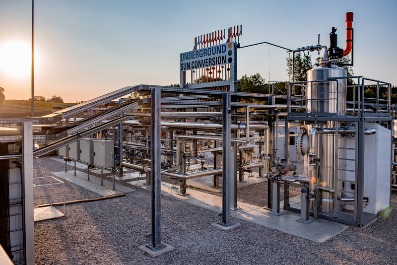 Pilotprojekt: Die Anlage der RAG Austria pumpt Wasserstoff in die Erde. (Bild: Karin Lohberger/RAG)