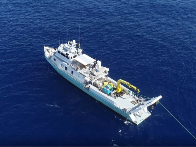An Bord des Forschungsschiffs Hercules fanden Forschende Trinkwasser im Mittelmeer.
(Foto: A. Micallef)