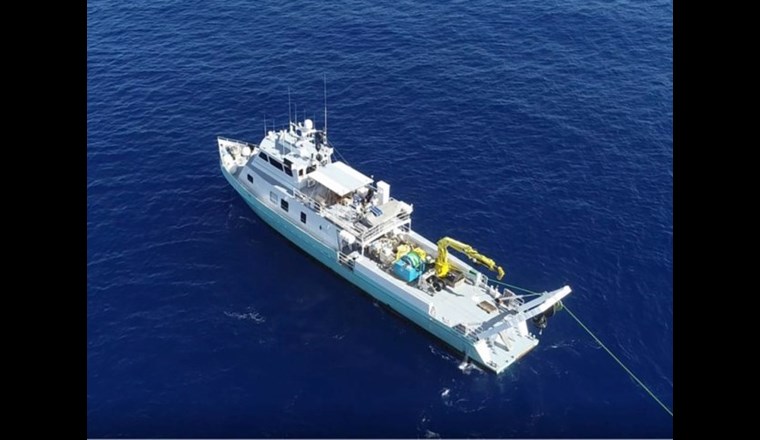 An Bord des Forschungsschiffs Hercules fanden Forschende Trinkwasser im Mittelmeer.
(Foto: A. Micallef)