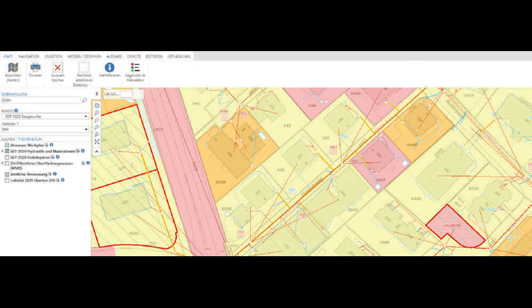 Beispiel einer Standardansicht für die Benutzer der Stadt Adliswil.