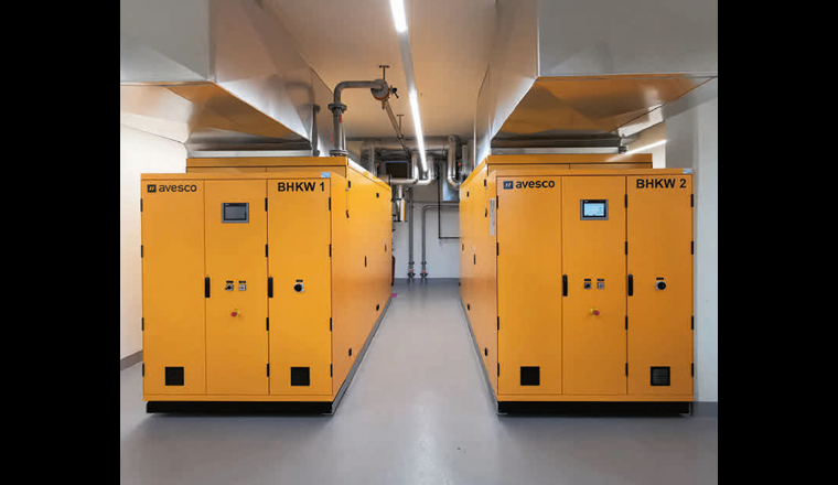 Der AVRL verfügt über zwei baugleiche Blockheizkraftwerke mit einer elek­trischen Nennleistung von je 220 kW.