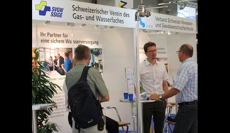 Der SVGW Messestand an der "Suisse Public".