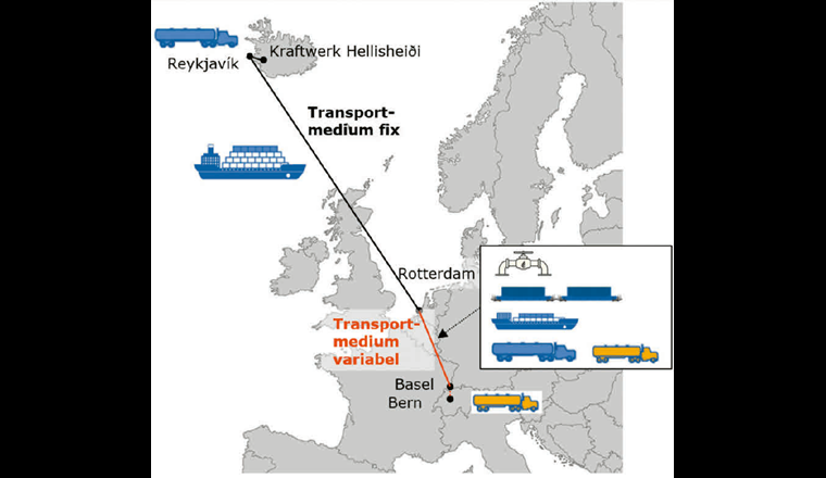 FOGA-Projekt IMPEGA: Transport von Liquified Green Gas (LGG) von Island in die Schweiz. (© IMPEGA)