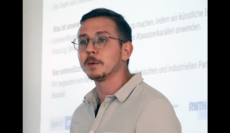Christian Koch stellte sein Start-Up Hades vor und die Künstliche Intelligenz in der Zustandsdokumentation von Abwasserkanälen.
(c) Paul Sicher, VSA