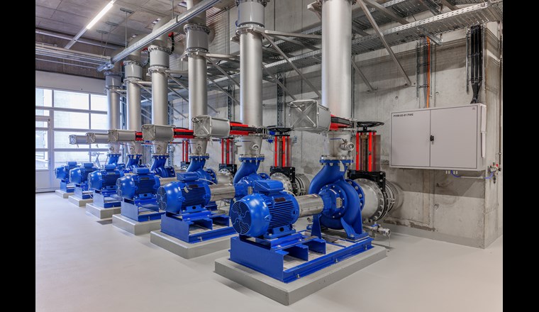 Das Pumpwerk fördert das Abwasser beider ARA in den Ozonreaktor.
