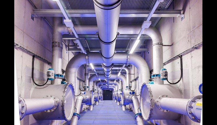 Die Anlage wird mit maximal 900 Litern Abwasser pro Sekunde betrieben.